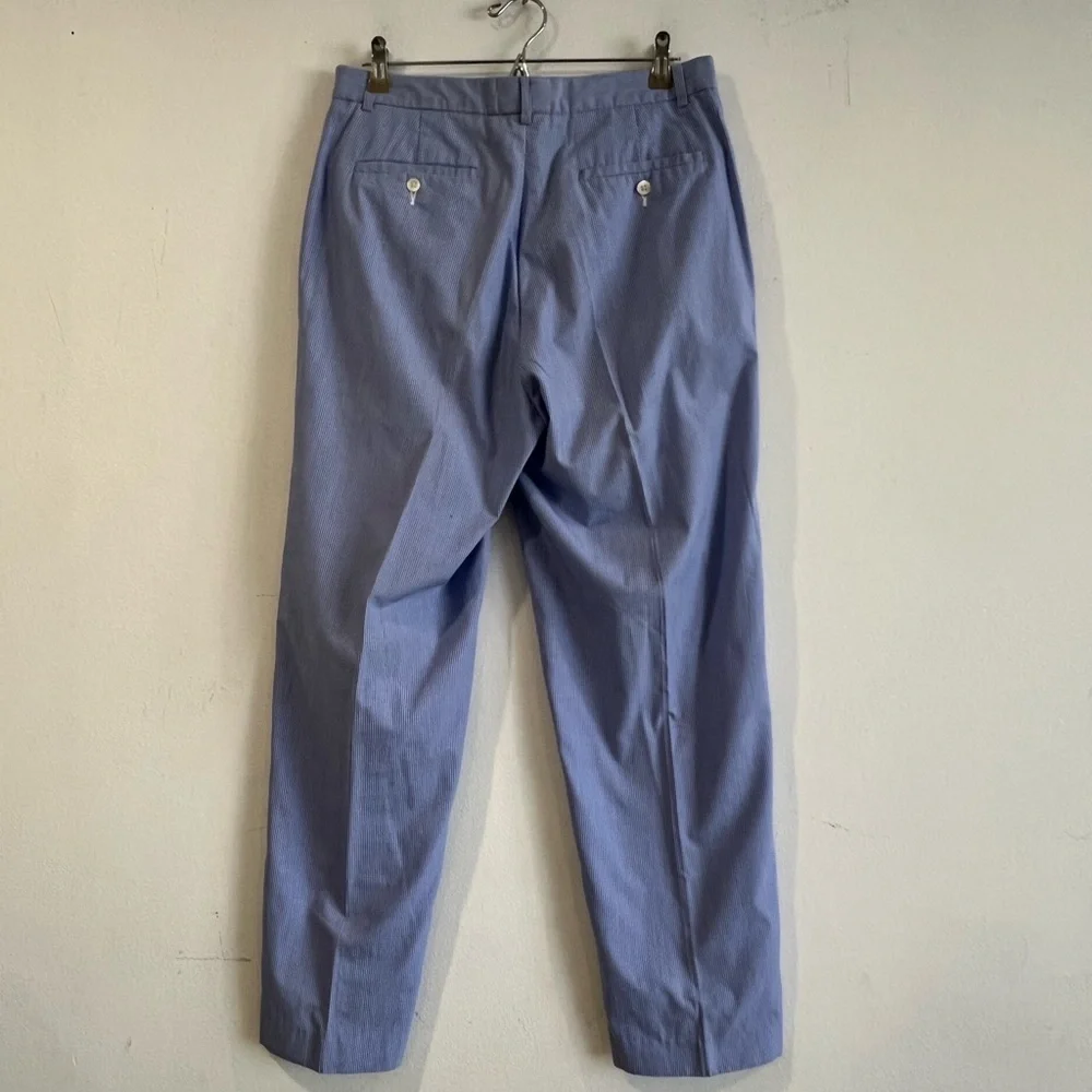 Ralph Lauren striped flat chino cruise Vacation trousers 32X30 Cotton Blend